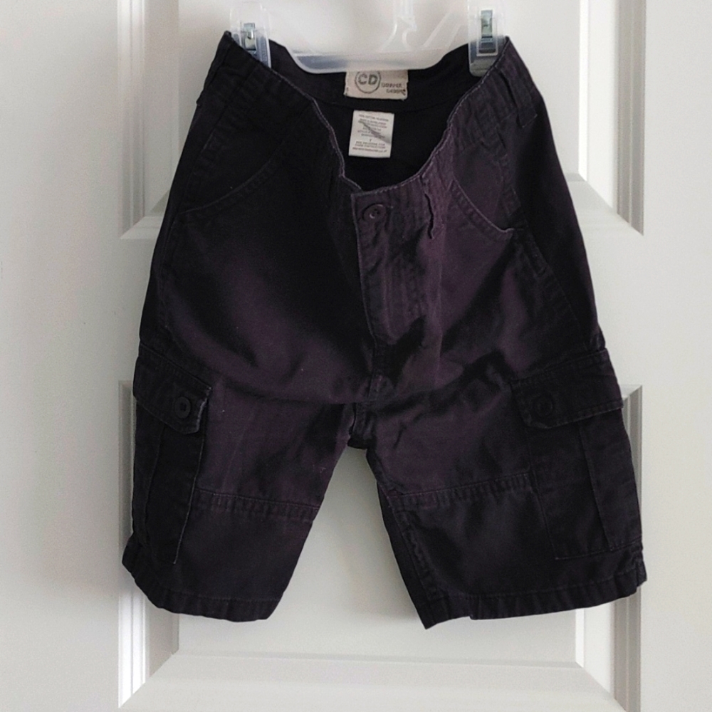 Copper Drain Boys Black Cargo Pants, Size 7